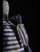 Coiffe Ade ou Adenla avec rideau de perles - Yoruba - Nigeria