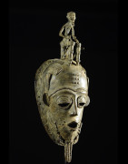 Masque en alliage de metal - Baoule - Cote Ivoire