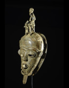 Masque en alliage de metal - Baoule - Cote Ivoire