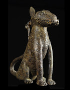 Leopard Royal Aquamanille - Bini Edo - Bronzes du Benin