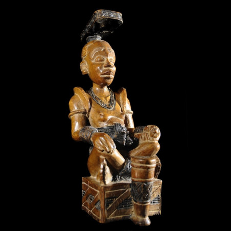 Statue Cultuelle Ndop - Kuba - RDC Zaire