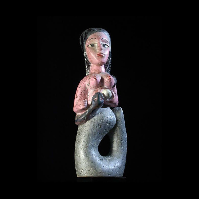 Statuette Vaudou Mami Wata sirene - Ewe - Benin - Culte Vaudou