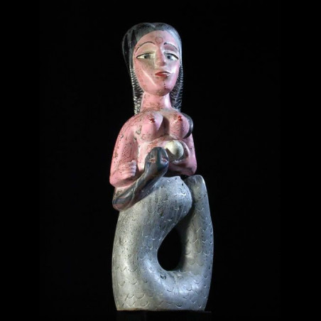Statuette Vaudou Mami Wata sirene - Ewe - Benin - Culte Vaudou