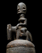 Coupe de Hogon rituelle avec cavalier - Dogon - Mali