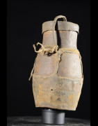 Pot a miel cuir et bois - Boni / Awer - Ethiopie