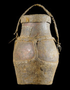 Pot a miel cuir et bois - Boni / Awer - Ethiopie