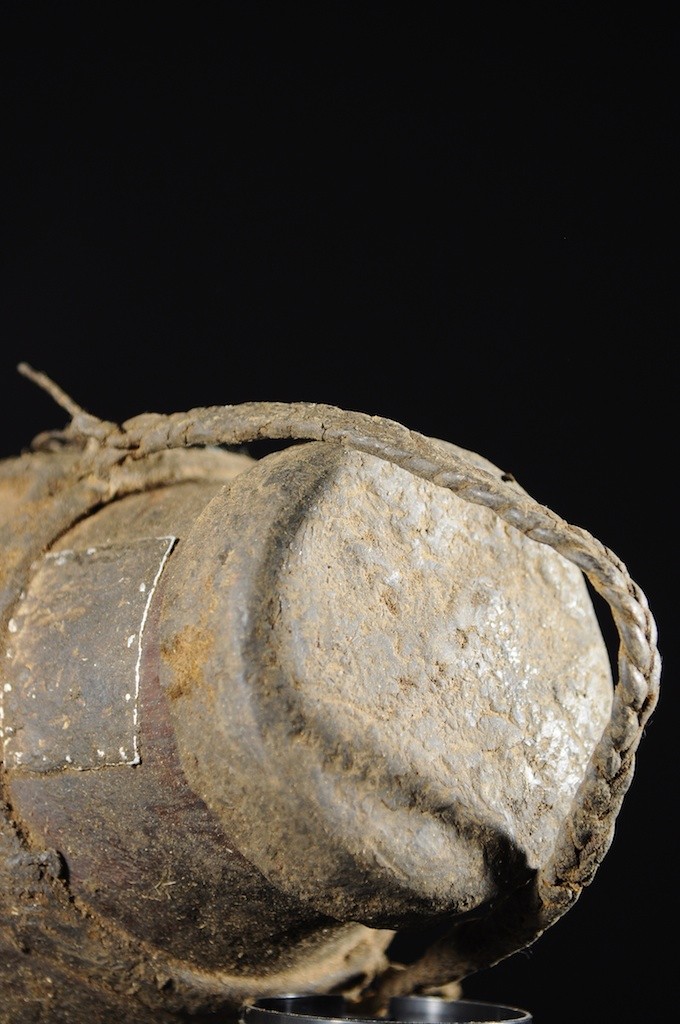 Pot a miel cuir et bois - Boni / Awer - Ethiopie