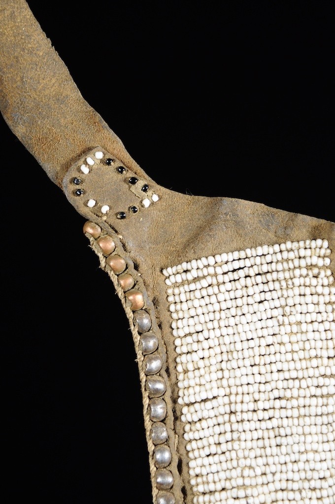 Tablier pagne  en cuir et perles - Toposa - Kenya / Soudan