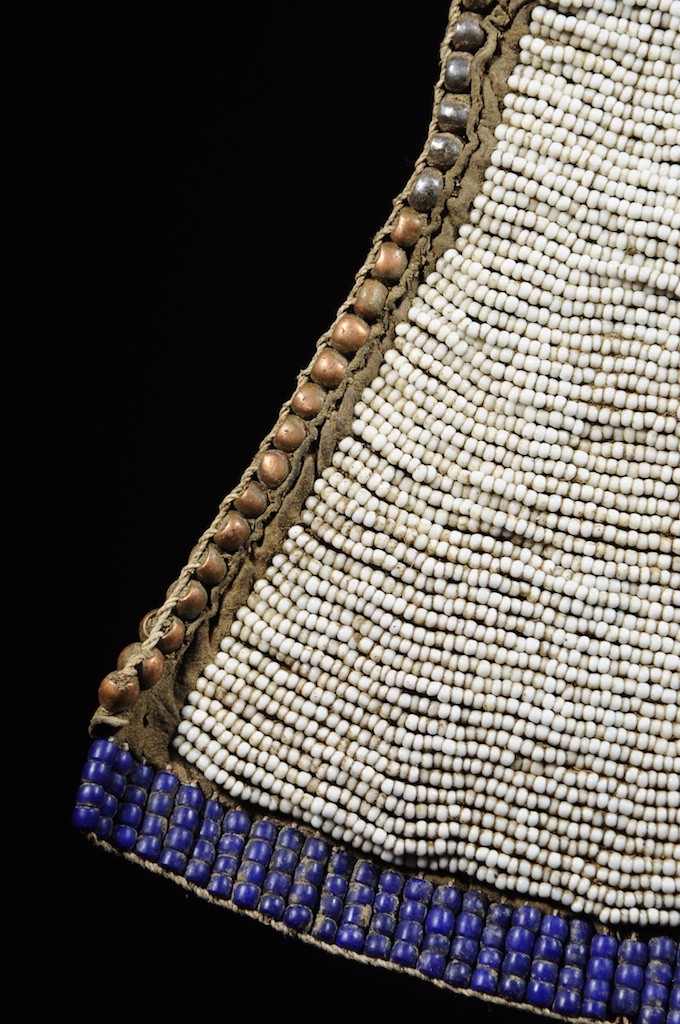 Tablier pagne  en cuir et perles - Toposa - Kenya / Soudan