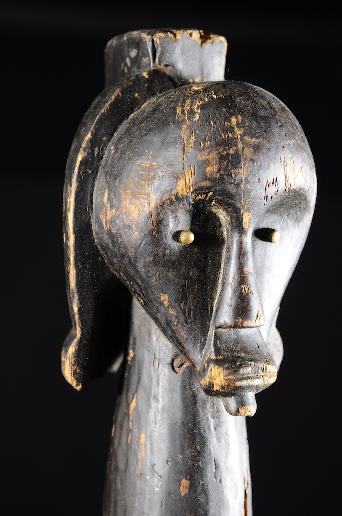 Tete fragment de poteau - Fang - Gabon