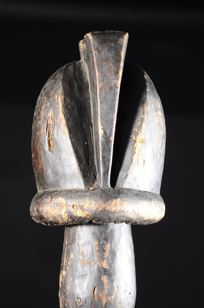 Tete fragment de poteau - Fang - Gabon