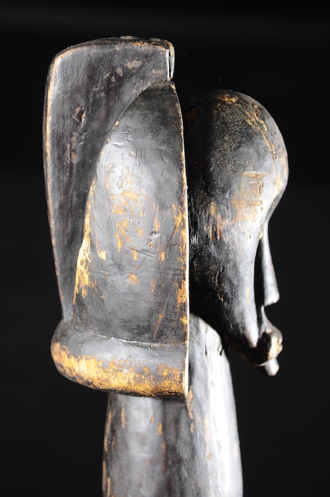 Tete fragment de poteau - Fang - Gabon