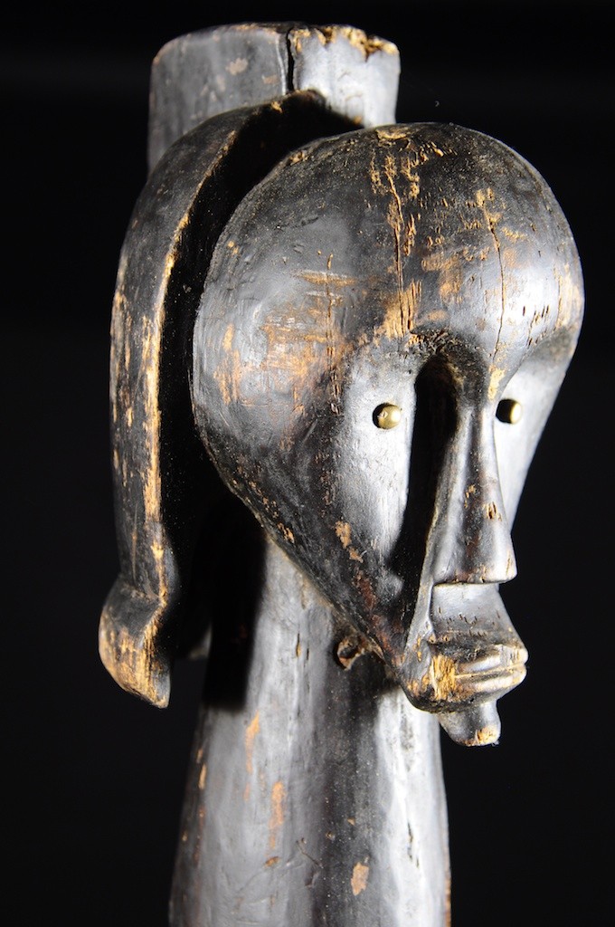 Tete fragment de poteau - Fang - Gabon