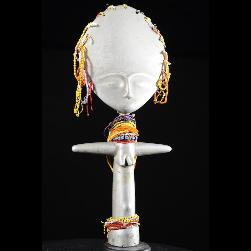 Akua Mma ou Akwaba en aluminium - Ashanti - Ghana - Poupees Africaines