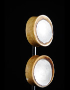 Disques d’oreilles os et aluminium - Massai - Kenya