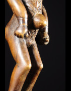 Statuette rituelle feminine - Punu / Pounou Lumbu - Gabon