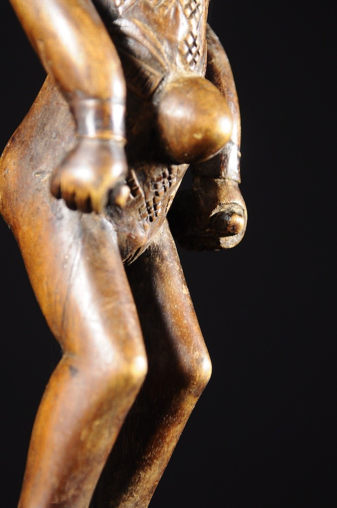 Statuette rituelle feminine - Punu / Pounou Lumbu - Gabon