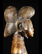 Statuette rituelle feminine - Punu / Pounou Lumbu - Gabon