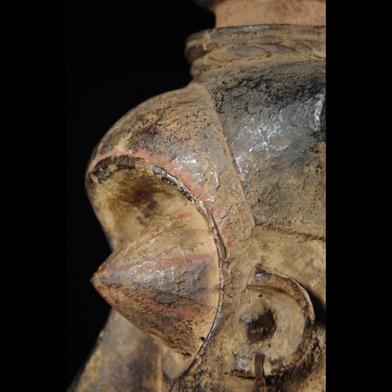 Masque Initiatique polychrome - Kuba / Bakuba - RDC Zaire