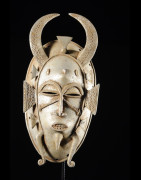 Masque Kpeliye en aluminium - Senoufo / Koulfo - Côte d'Ivoire