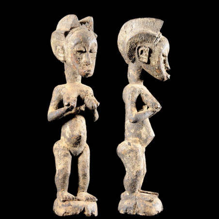Statue féminine epouse mystique blolo bla - Baoule - Cote D'Ivoire