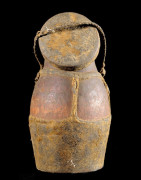 Pot a miel cuir et bois - Boni / Awer - Ethiopie