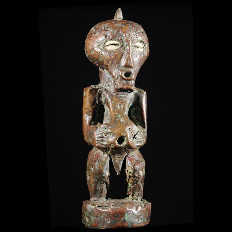 Fetiche Nkishi Cuivre rouge - Songye