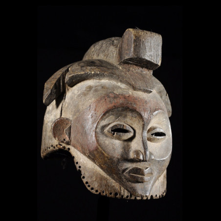 Masque initiatique Mukanda Kakungu - Suku - RDC Zaire