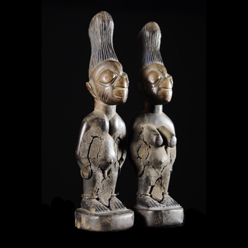 Couple de Jumeaux Ibedji ou Ibeji - Yoruba - Nigeria