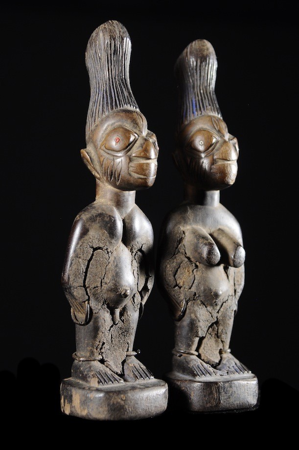 Couple de Jumeaux Ibedji ou Ibeji - Yoruba - Nigeria