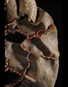 Masque initiatique Marmo en cuir - Kwafi - Tanzanie