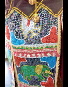 Egun - Costume de danse complet du culte Egungun - Yoruba - Benin / Nigeria