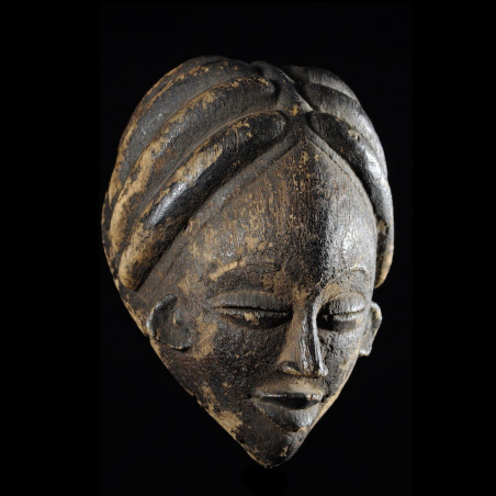 Masque Mukuyi Okuyi Noir - Punu / Lumbu - Gabon