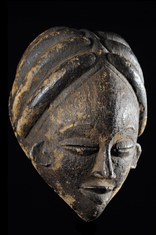 Masque Mukuyi Okuyi Noir - Punu / Lumbu - Gabon