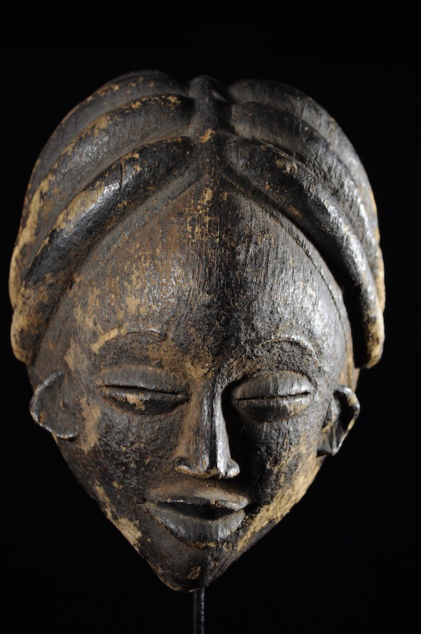 Masque Mukuyi Okuyi Noir - Punu / Lumbu - Gabon