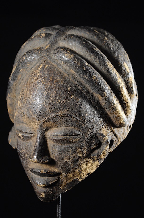 Masque Mukuyi Okuyi Noir - Punu / Lumbu - Gabon