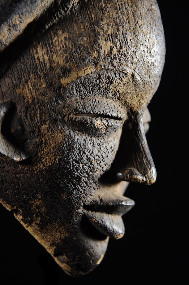 Masque Mukuyi Okuyi Noir - Punu / Lumbu - Gabon