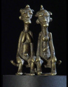 Couple de personnages Baoule - Bronzes africains