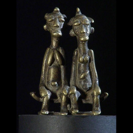 Couple de personnages Baoule - Bronzes africains