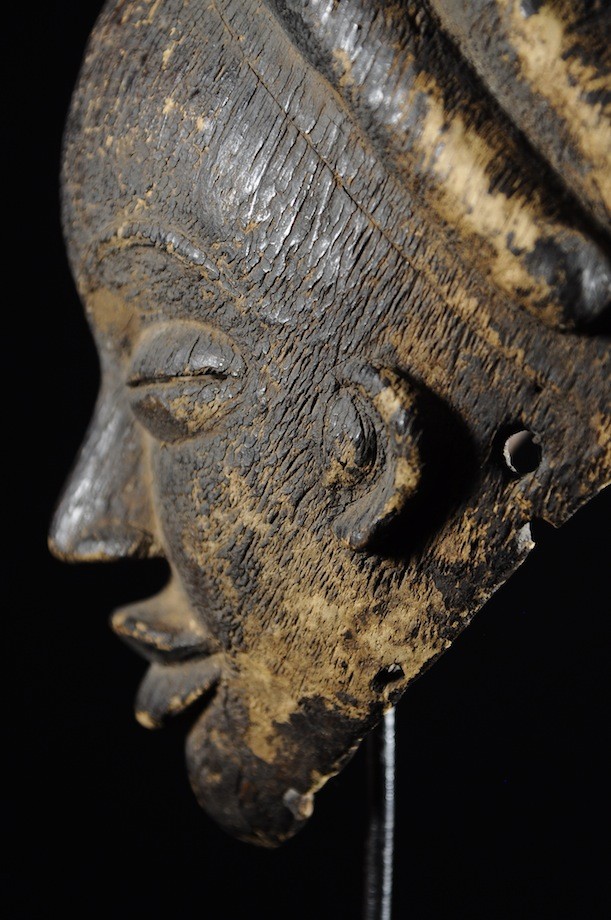 Masque Mukuyi Okuyi Noir - Punu / Lumbu - Gabon