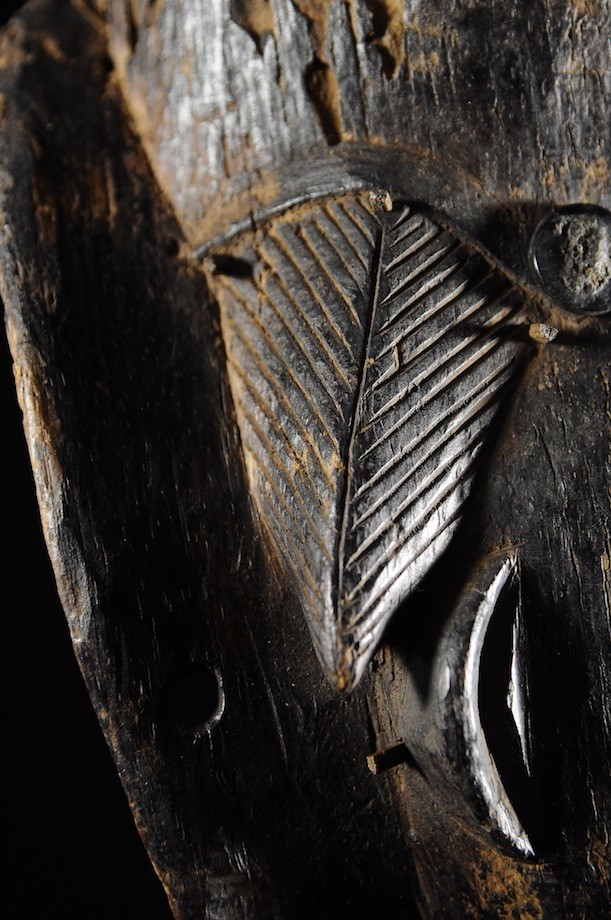 Masque noir de justice Ikwara - Pounou - Gabon
