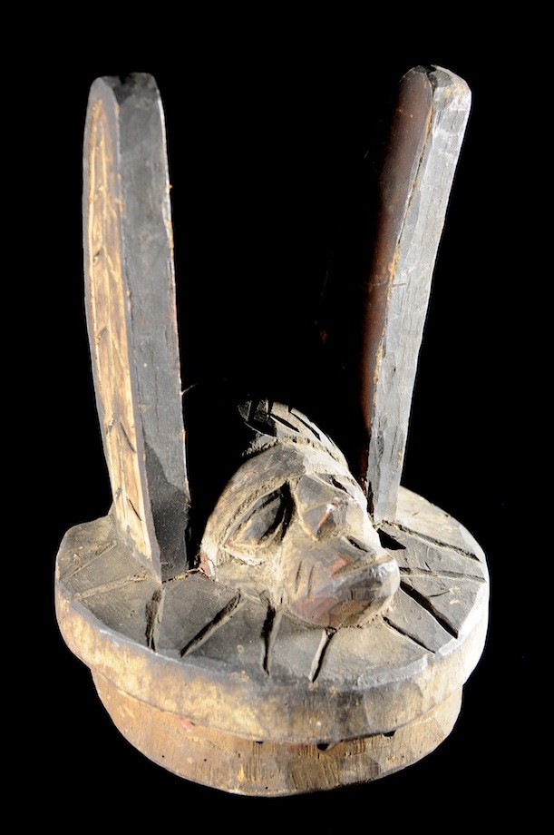 Masque Gelede bois polychrome - Yoruba - Nigeria