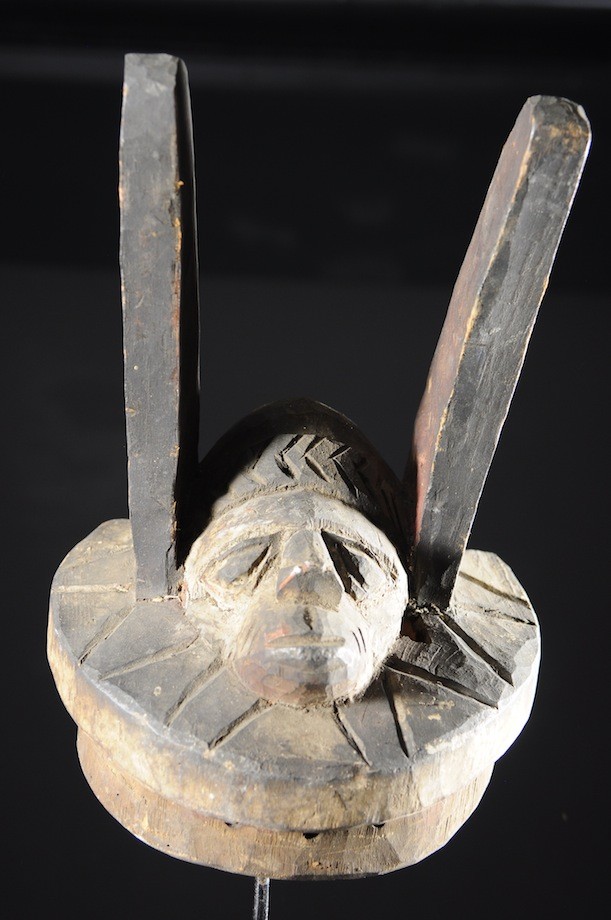 Masque Gelede bois polychrome - Yoruba - Nigeria