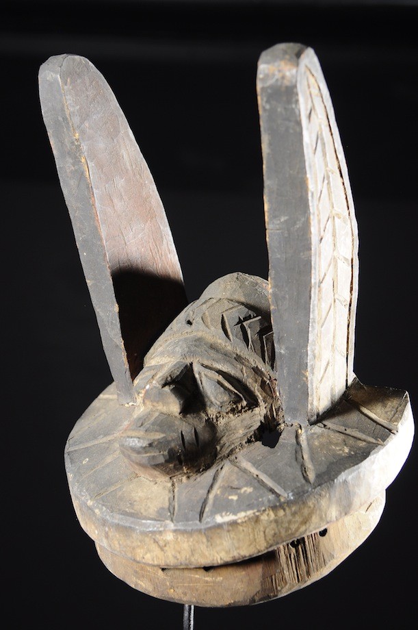 Masque Gelede bois polychrome - Yoruba - Nigeria