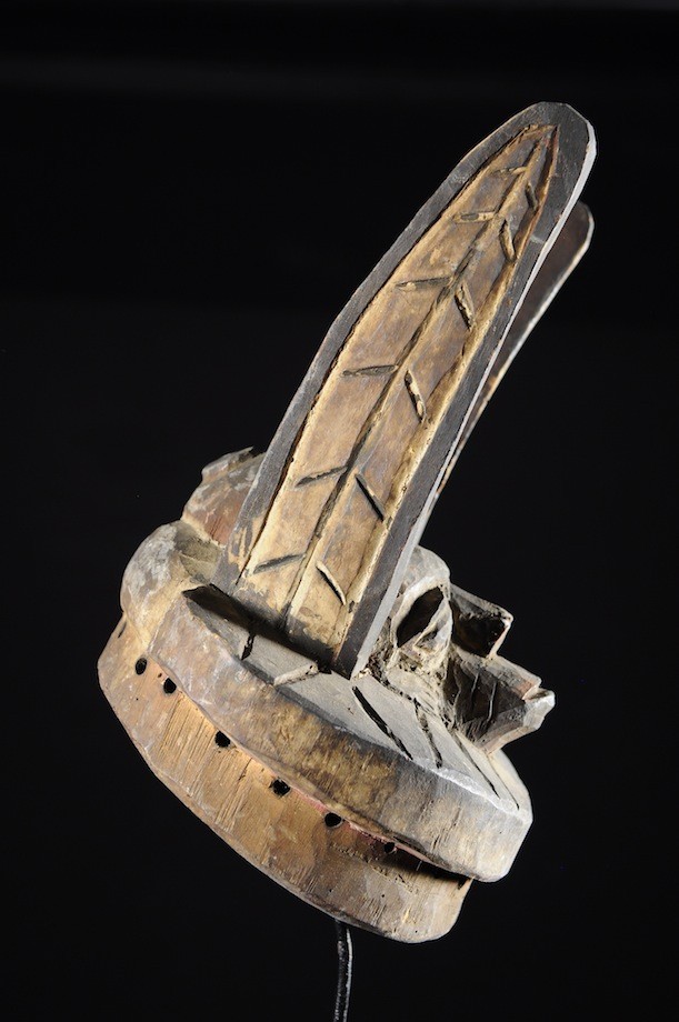 Masque Gelede bois polychrome - Yoruba - Nigeria