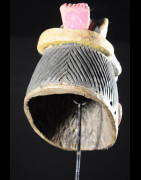 Masque Gelede bois polychrome oiseau - Yoruba - Nigeria