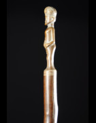 Canne de notable en bois sculpté - Tabwa - Angola - Objets de regalia