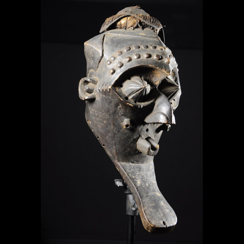 Masque Funeraire Inhuba Kabongo - Kuba / Kete - RDC Zaire