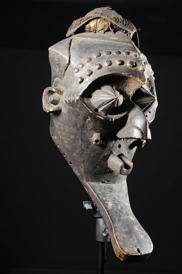 Masque Funeraire Inhuba Kabongo - Kuba / Kete - RDC Zaire