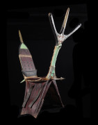 Selle de dromadaire en cuir polychrome - Touaregs